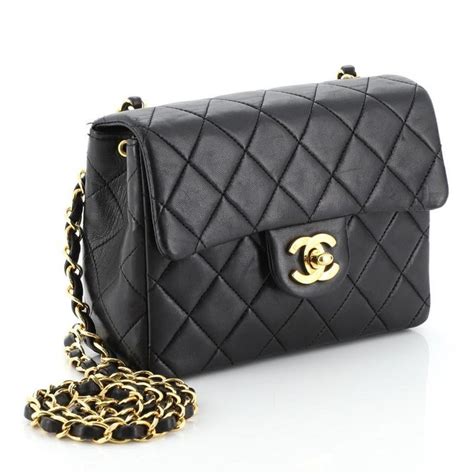 chanel classic square mini bag|Chanel mini flap bag lambskin.